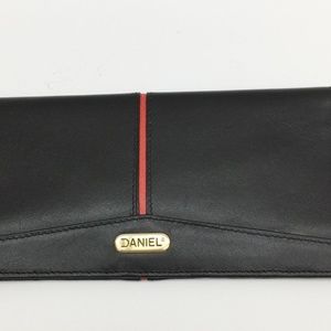 Black Leather Billfold Wallet Daniel Leathergoods
